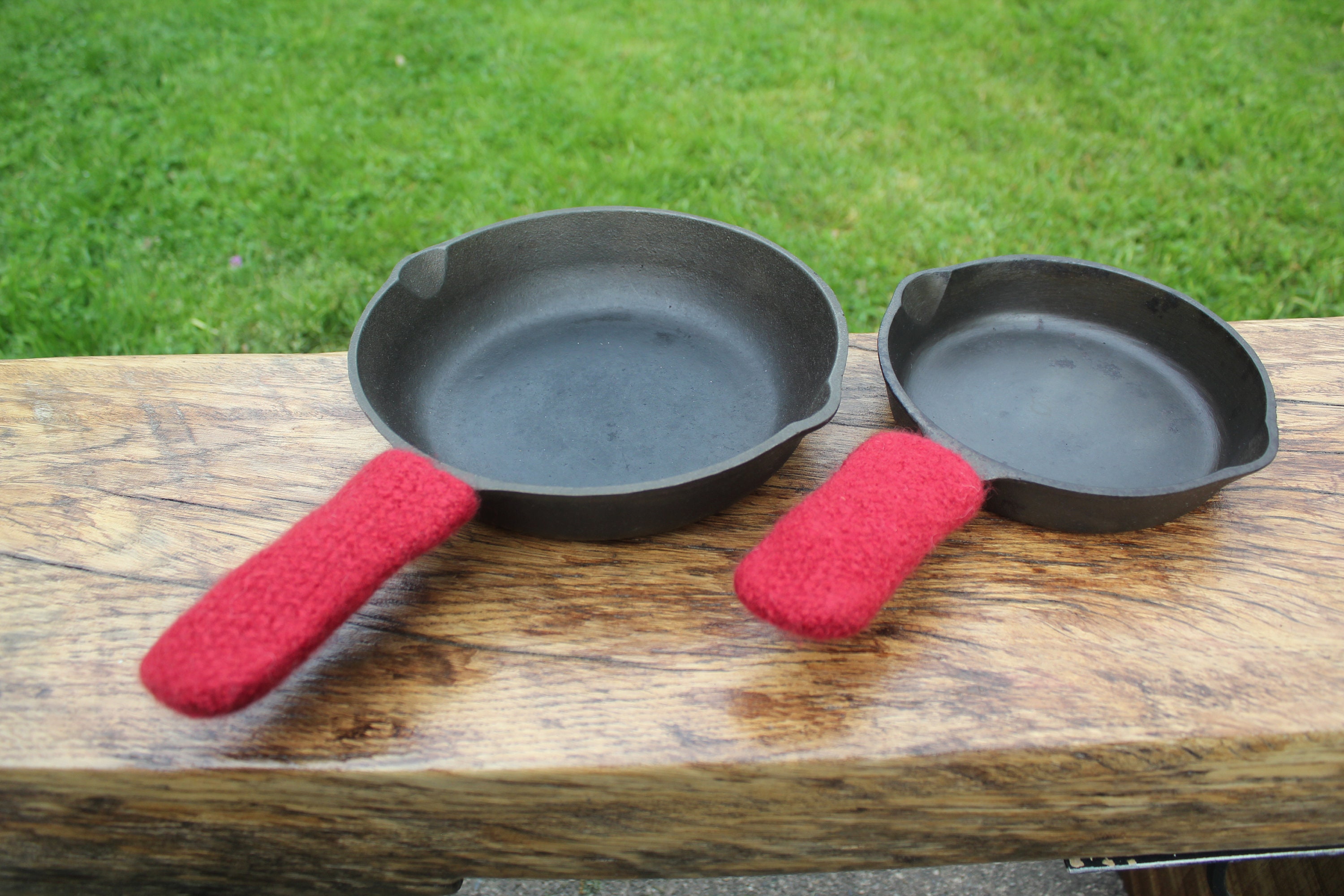 Wool Cast Iron Pan handle cover - Pendleton®wool – Cecelia Stitch