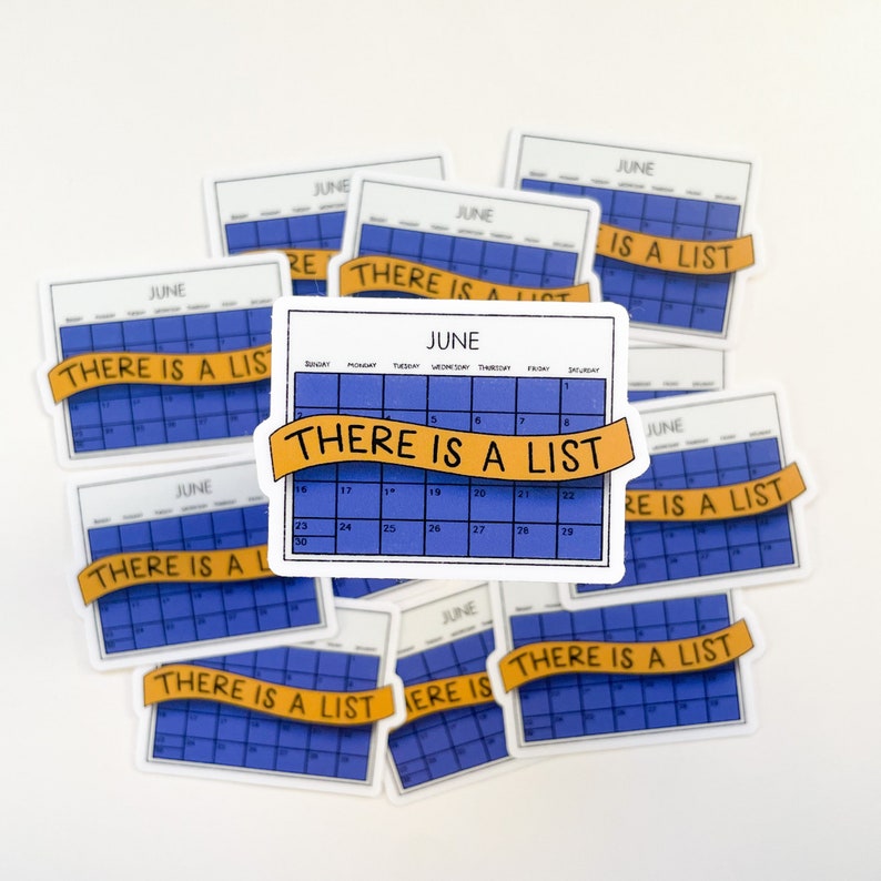 Stickers for a Cause there is a List 2.5x1.8 Etsy