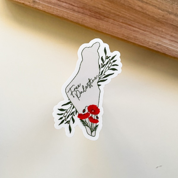 Stickers for a Cause- "Free Palestine"- 1.8x2.5