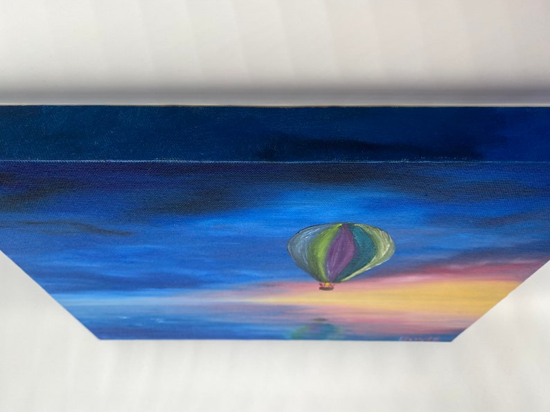 Doyle Original Made to Order Hot Air Balloon Oil Painting signed by artist J