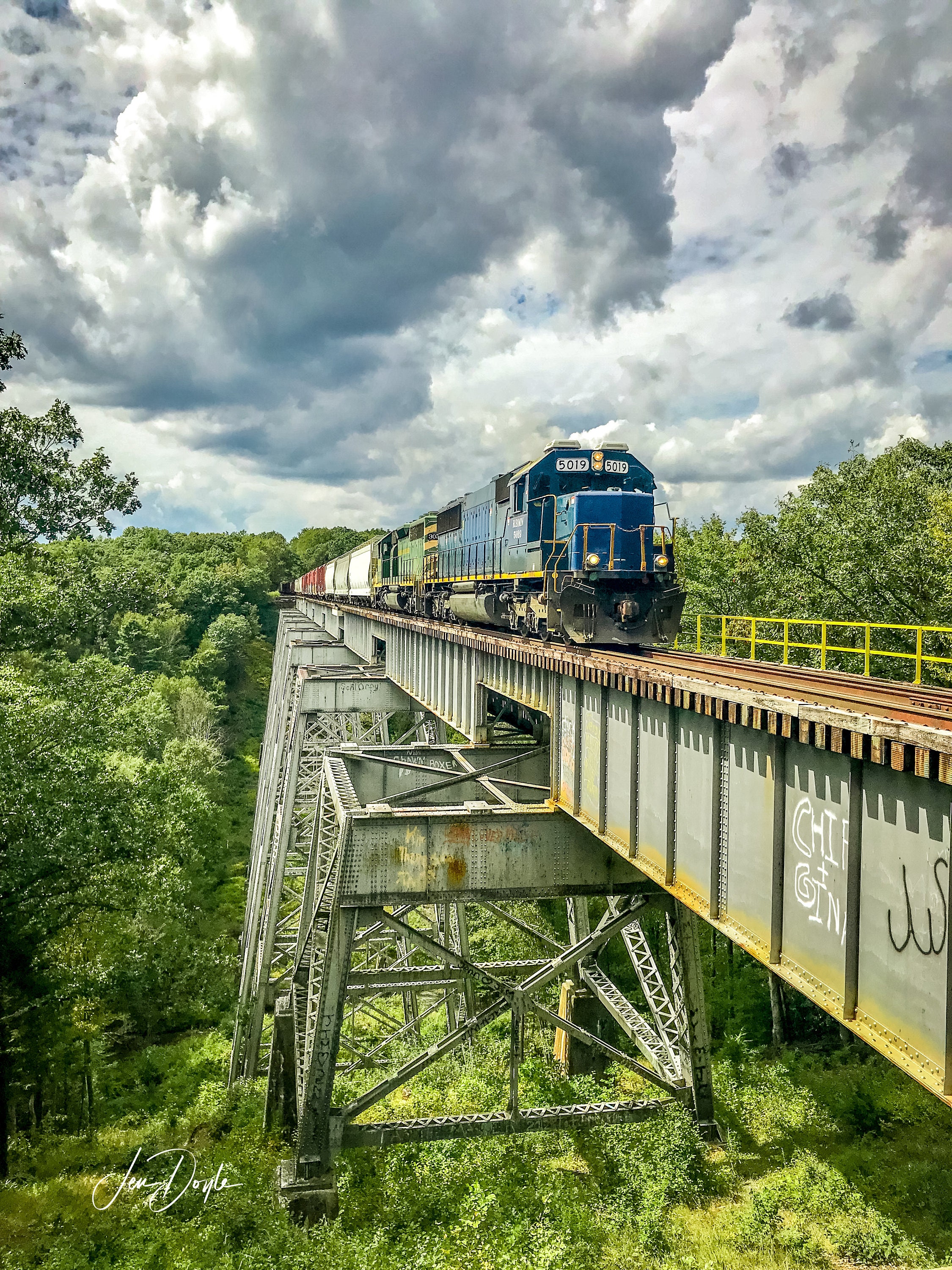 Train High Bridge Hometown PA Giclee Photo Print 8X10 Etsy