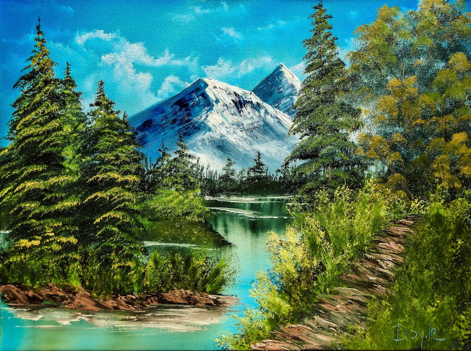 Print of Original Oil Painting Paradise Cove Etsy Sweden