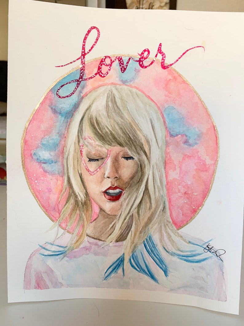 Original Taylor Swift Lover Watercolor