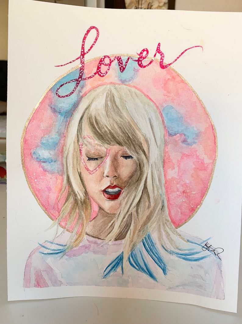Original Taylor Swift Lover Watercolor Original Taylor Swift Lover Watercolor