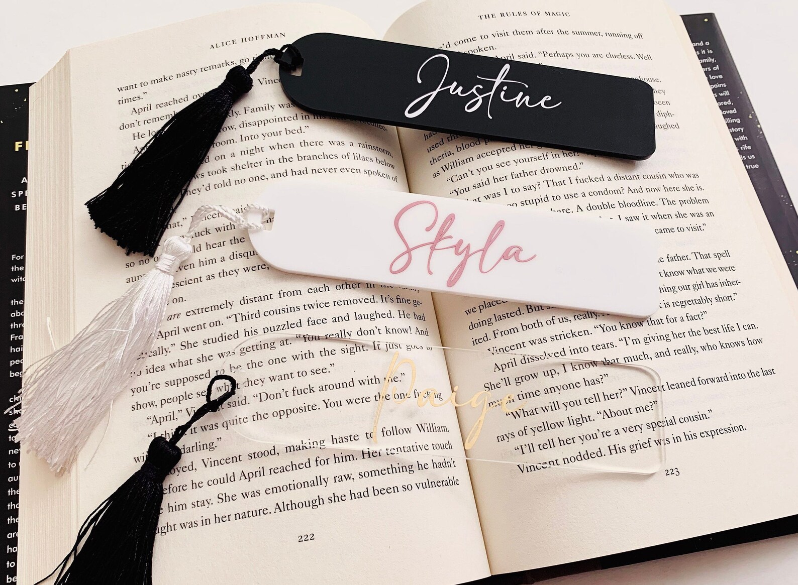 Custom Calligraphy Bookmark Personalized Bookmark Education Etsy Hong