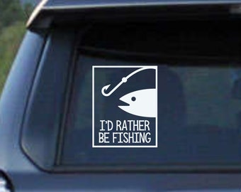 I'd Rather Be Fishing SVG: Fisherman Gift Decal (Digital Download)