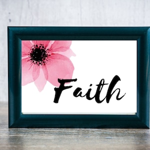 Printables Faith Hope Love | Live Laugh Love Eat Pray Love Hope Faith Peace Joy | Simple Pretty | Words to Print and Frame | Wall Decor |
