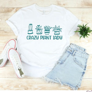 Verrückte Pflanzen Lady SVG und PNG | Handgezeichnet | Pflanzen | Aufkleber | Individuell | Personalisiert | Aufkleber | Aufbügeln | Cricut oder Silhouette | Vinyl |