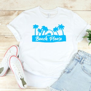 Beach Please SVG PNG: Tropical Palm Tree Design (Digital Download)