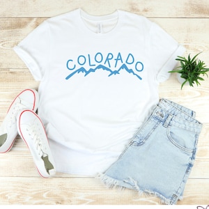 COLORADO SVG with mountains | hand drawn | hand written | fun font | Cricut | Silhouette | shirt | Colorado decal | bumper stickers | custom
