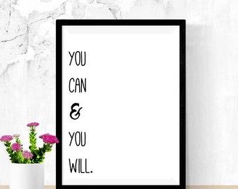 Farmhouse Positive Quote Printables: Inspirational Wall Art (Digital Download)