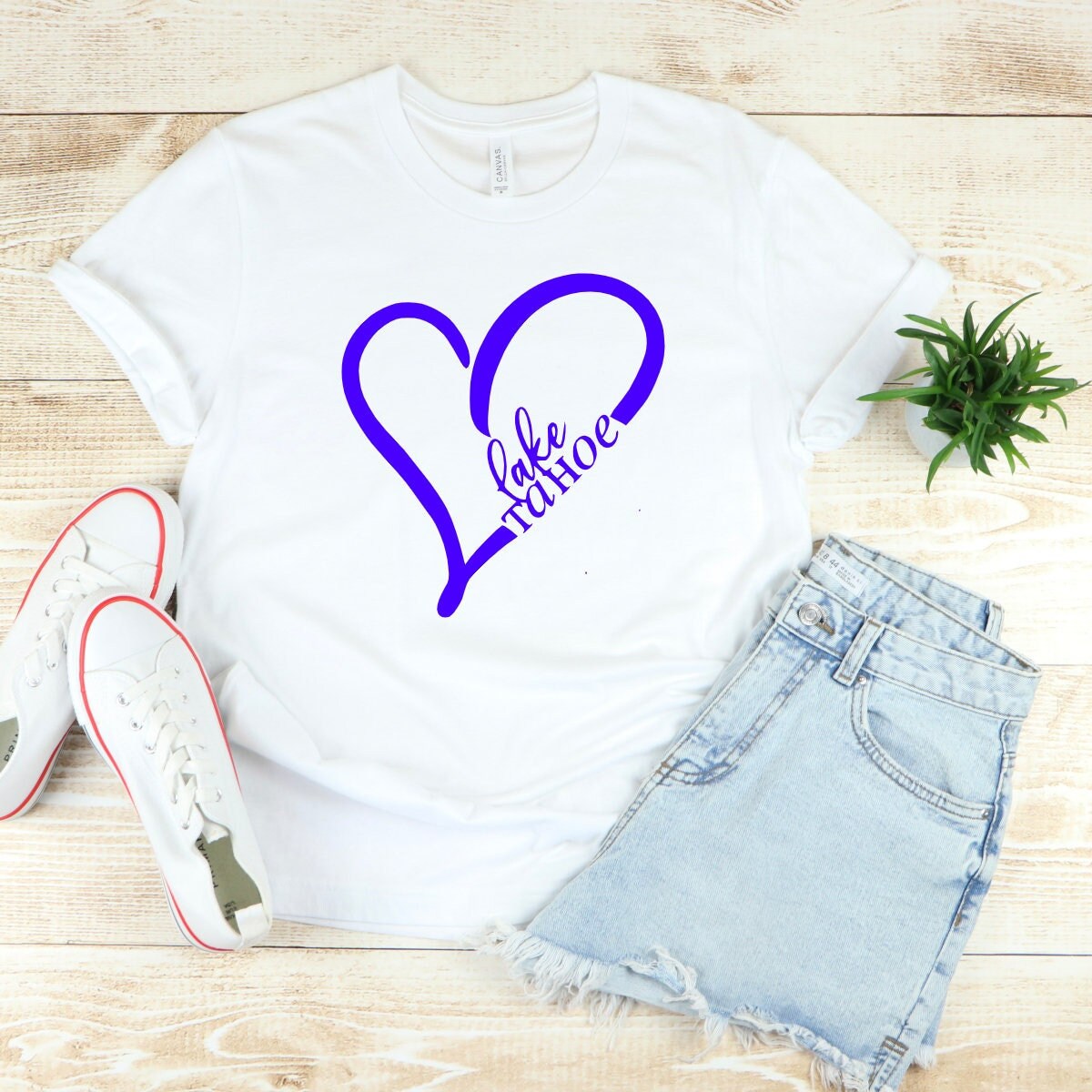 Lake Tahoe Heart SVG Printable California Nevada Sierra Nevada Mtns