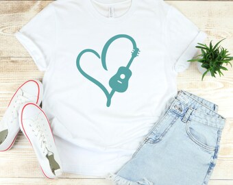 Heart Guitar SVG: Hand-Drawn Music Lover Design (Digital Files)