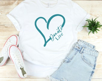 Donate Life Heart SVG: Organ/Tissue Donation Support (Digital Download)