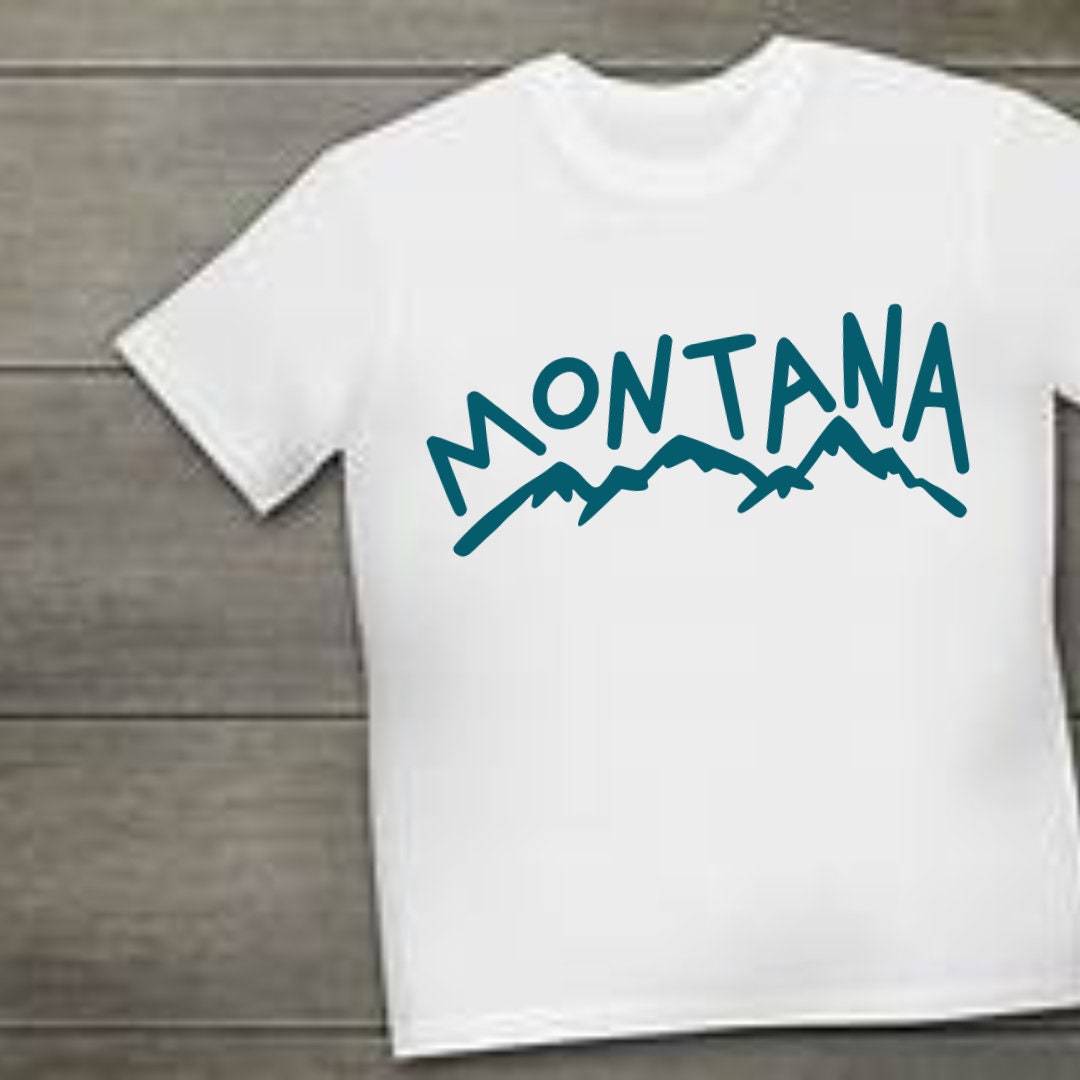 Montana Mountains SVG Decal Billings Big Sky Country Etsy