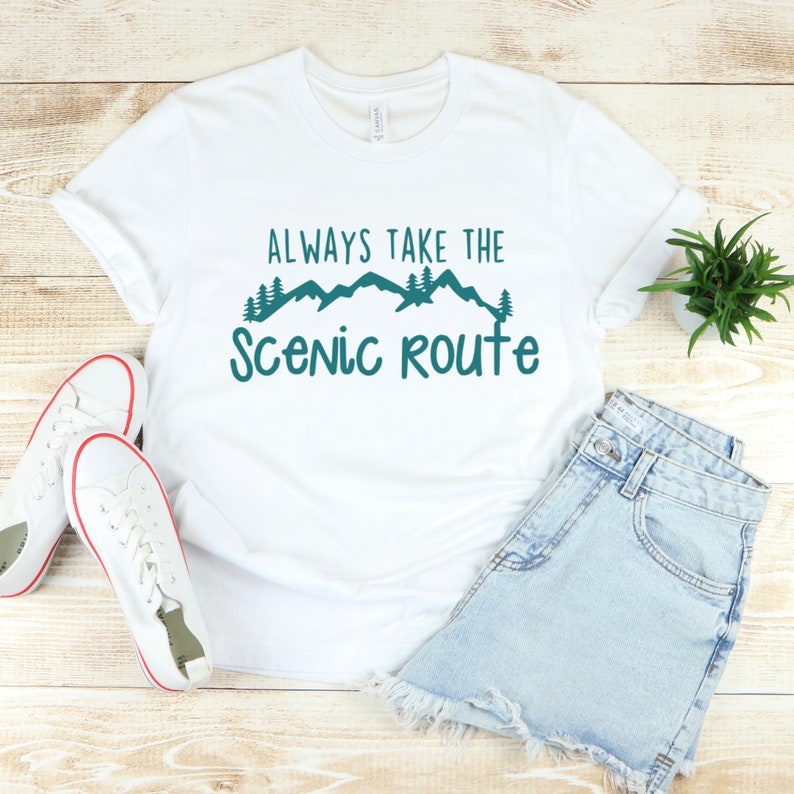 Always Take the Scenic Route SVG PNG Printable Road Trip Not All Who
