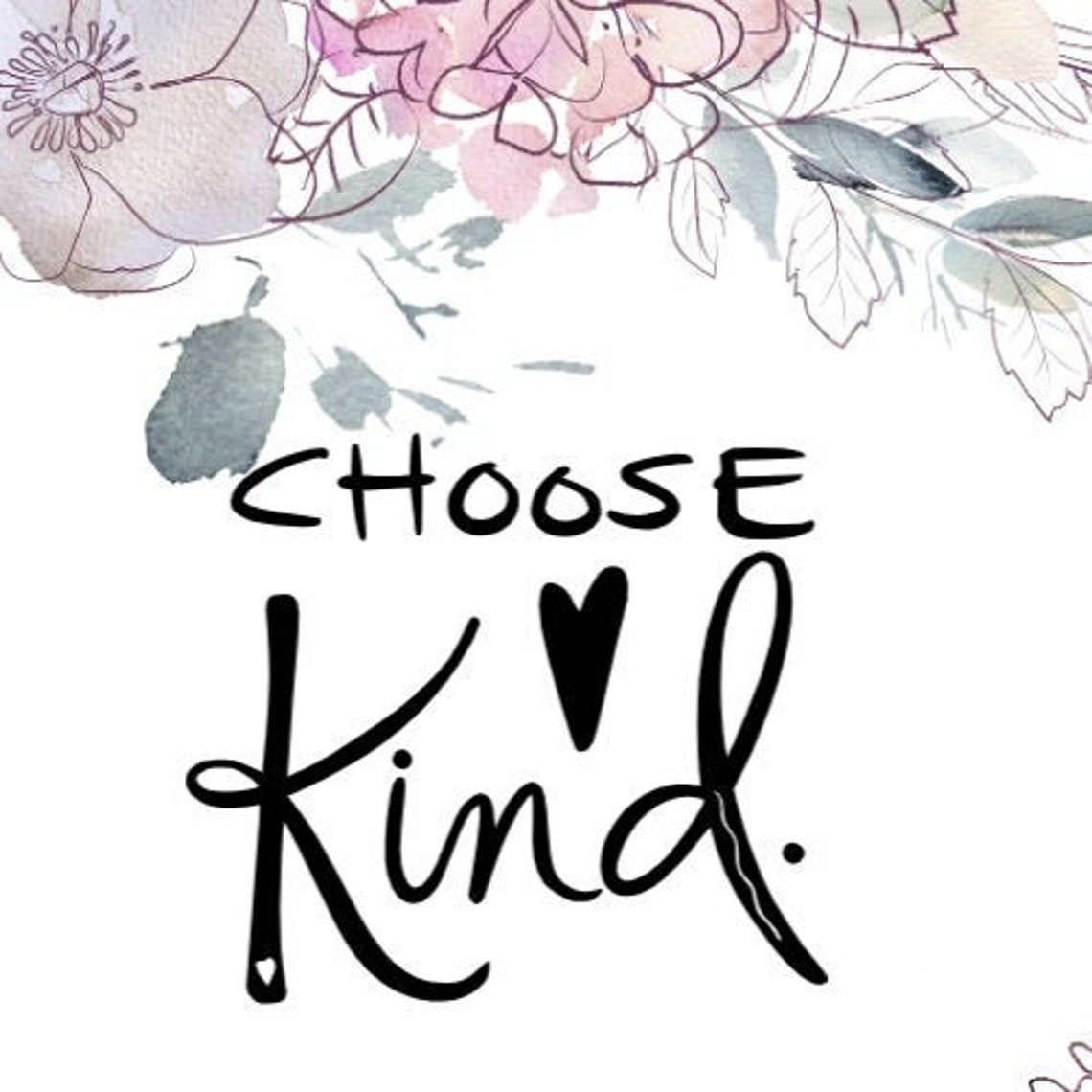 Download Choose Kind SVG PNG Spread Kindness Teacher Student | Etsy