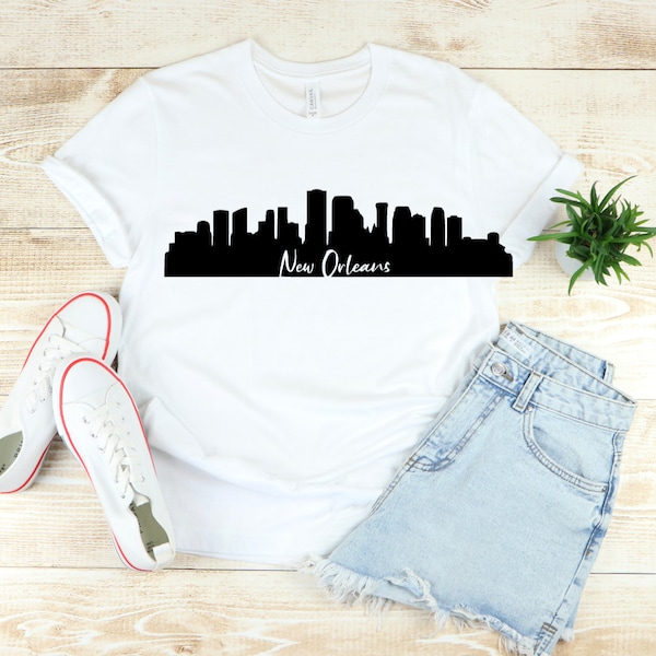 New Orleans skyline silhouette SVG cityscape buildings skyscrapers | Louisiana | South | Saints | Fat Tuesday | Mardi Gras | decal vinyl