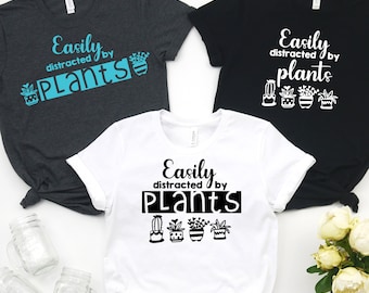 Easily Distracted by Plants SVG: Plant Lover PNG Bundle (Digital Download)