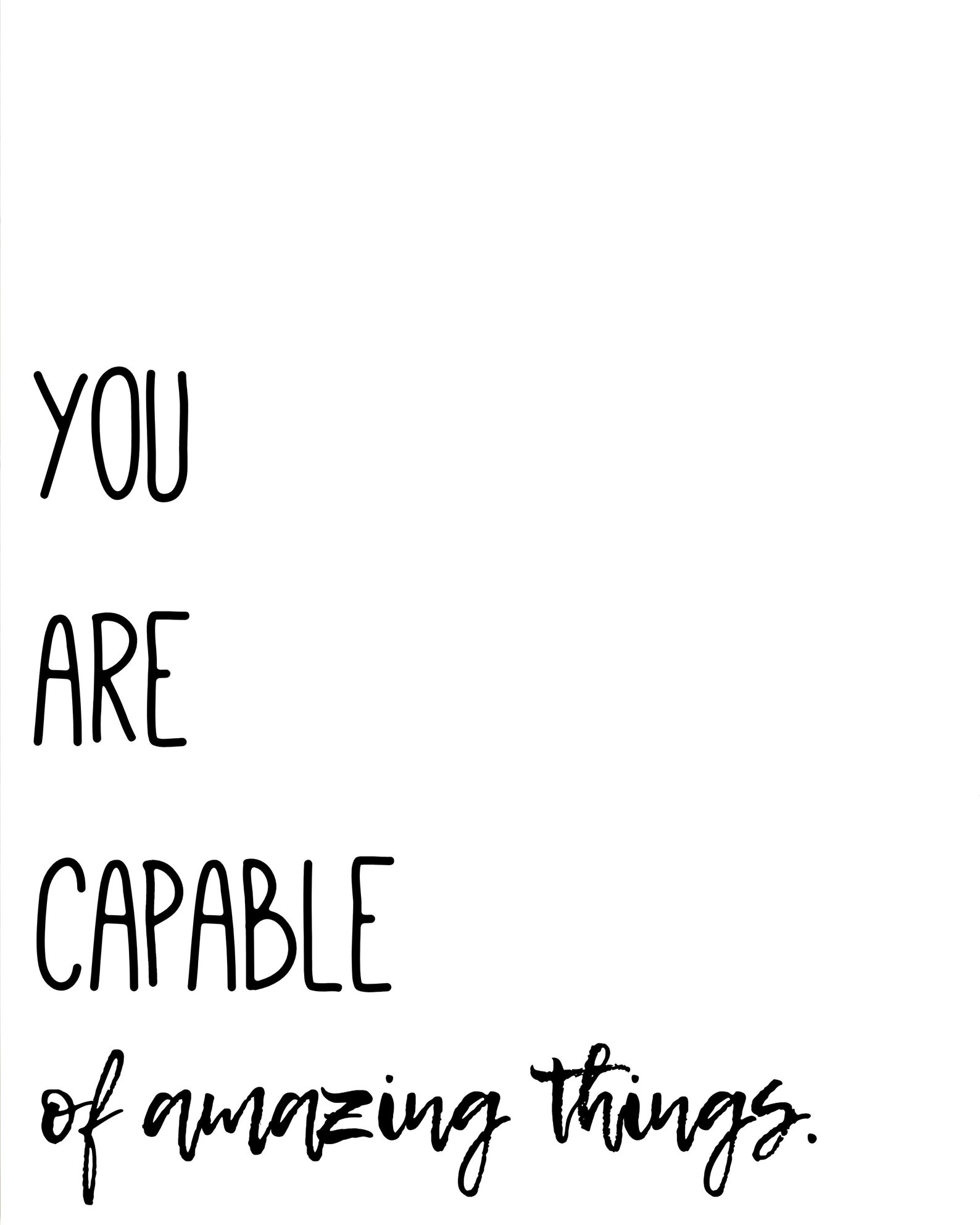 Printable Quotes for Wall Decor Black and White JPEG | Etsy