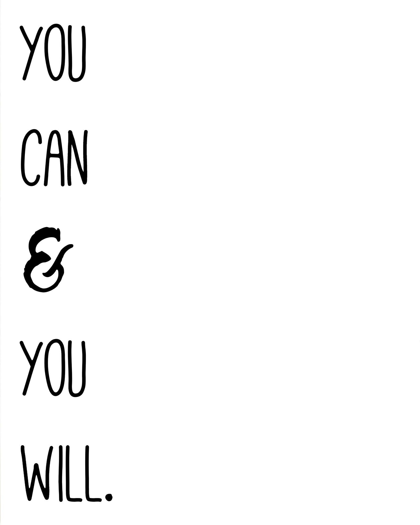 Printable Quotes for Wall Decor Black and White JPEG | Etsy