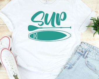 SUP SVG PNG | Stand up Paddleboarding | Lake | River | Summer | Shirt | Decal | Kayak | Camping |Watersports | Recreation |