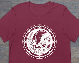 Print on Demand Opossum Hex Sign Unisex T-Shirt, Folk Art Inspired, PA Dutch, Trash Friends, Please Don’t Bother Me
