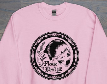 Print on Demand Opossum Hex Sign Unisex Crew Neck, Folk Art Inspired, PA Dutch, Trash Cat Sweatshirt