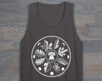 Philadelphia Hex Sign Unisex Tank Top, PA Dutch Folk Art Shirt, Philly Trees Tank