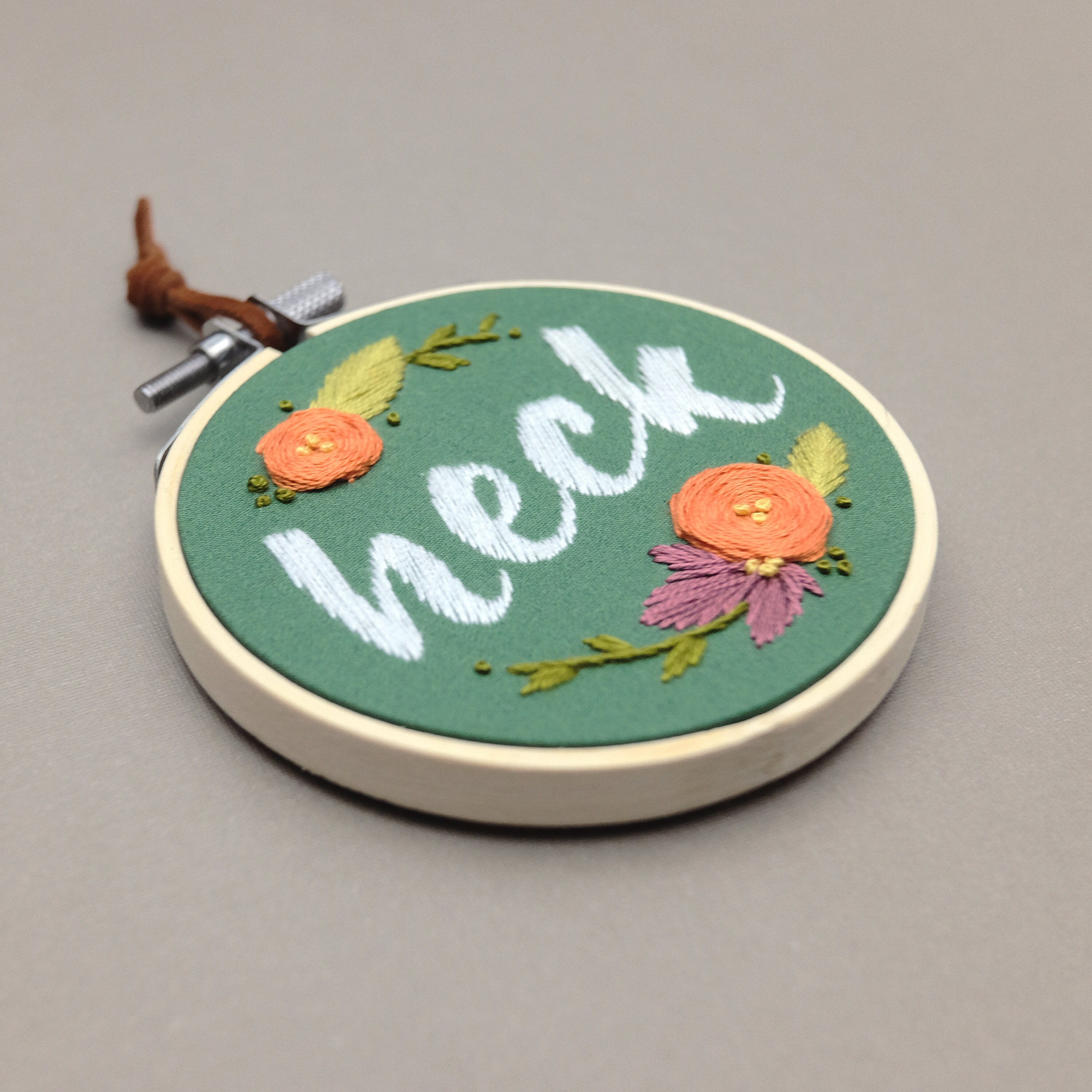 CUSTOM Hand Embroidered Lettering, Funny Home Decor, Embroidery Hoop