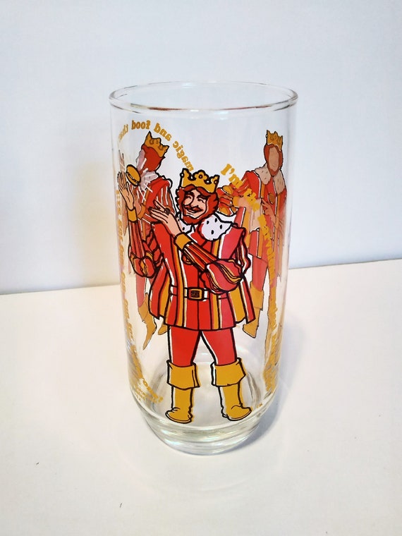 VINTAGE BURGER KING CHARACTER COLLECTOR SERIES 1979 DRINKING GLASS FAST FOOD