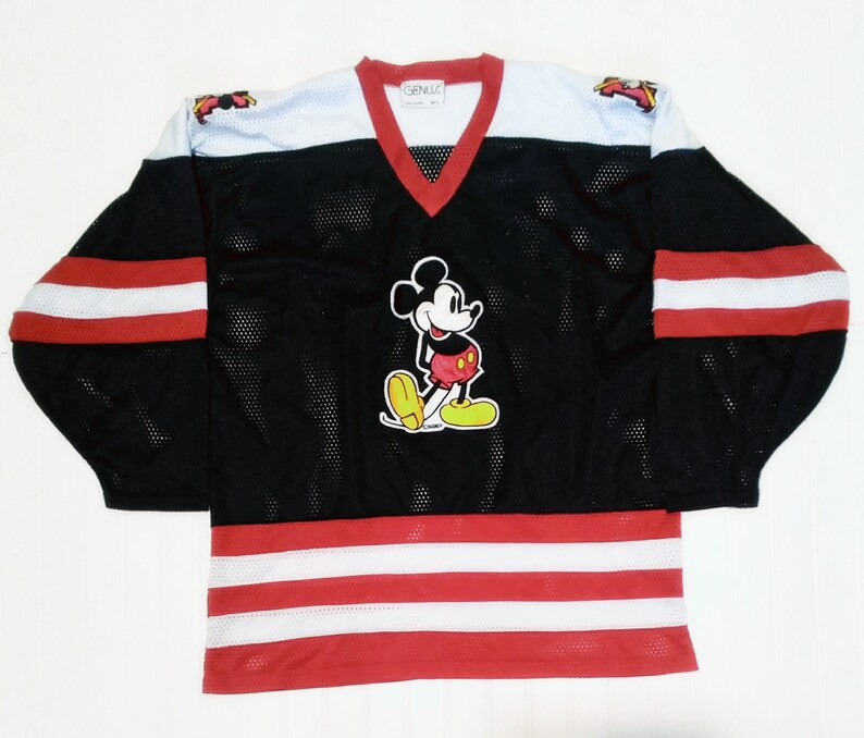 Mickey Mouse hockey jersey Etsy