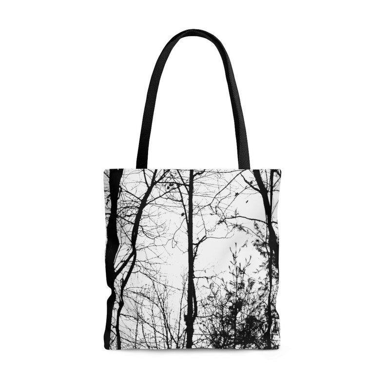 Shopping Gift School Tote Bag Shoulder Bag with a Fall Trees Print Sporting a Nature Outdoors Look Beach