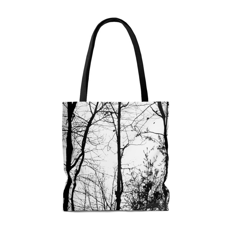 Shopping Gift School Tote Bag Shoulder Bag with a Fall Trees Print Sporting a Nature Outdoors Look Beach