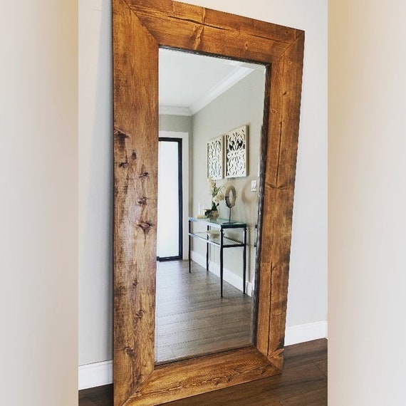 Solid Wood Standing Mirror