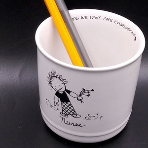 Vintage &quot;Nurse&quot; Votive Candle/Pencil Holder - Children of the Inner Light