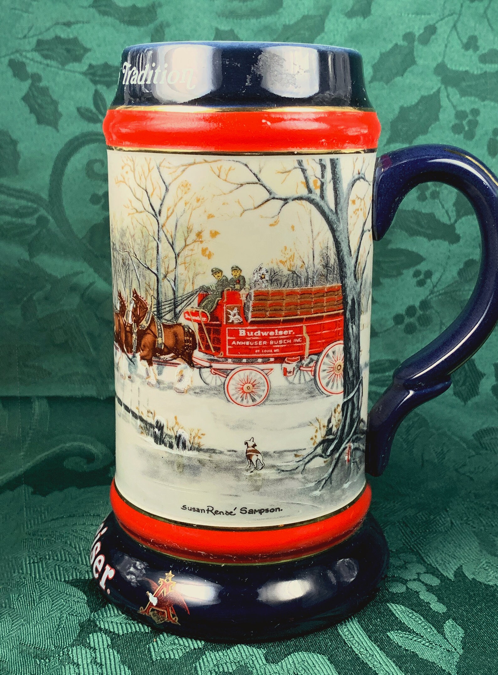 1990 Budweiser Beer Stein Collector's Series Etsy