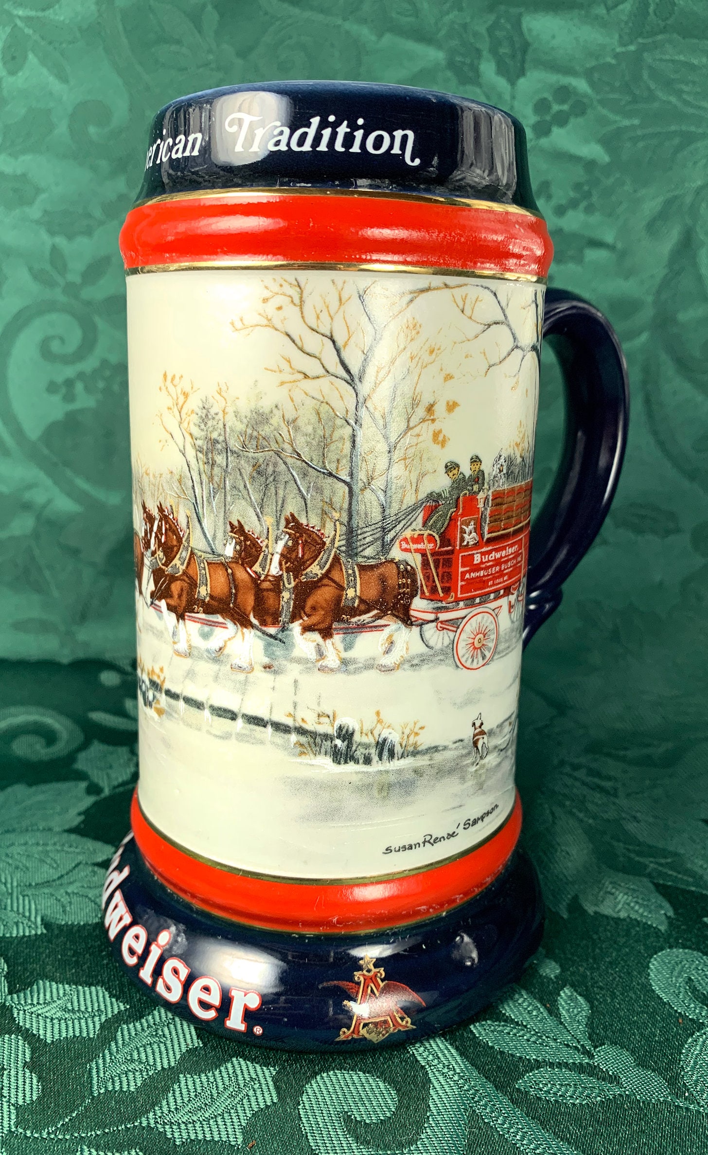 1990 Budweiser Beer Stein Collector's Series Etsy