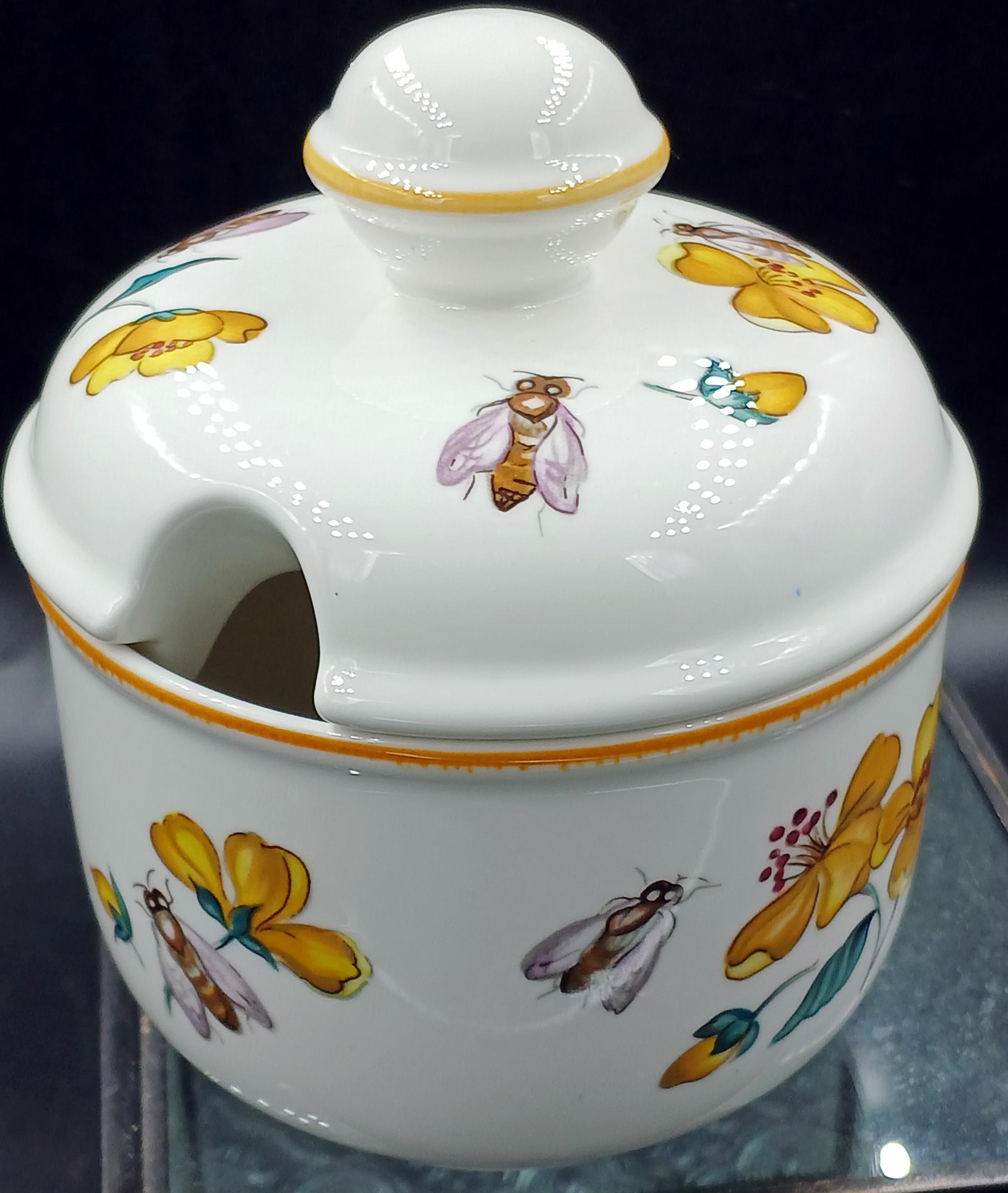 専用　Villeroy&Boch Villeroy & Boch Luxembourg Honey, Jam, Sugar Pot With Lid