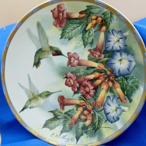 Lenox Jeweled Glory Teller: Kolibri und Blumen