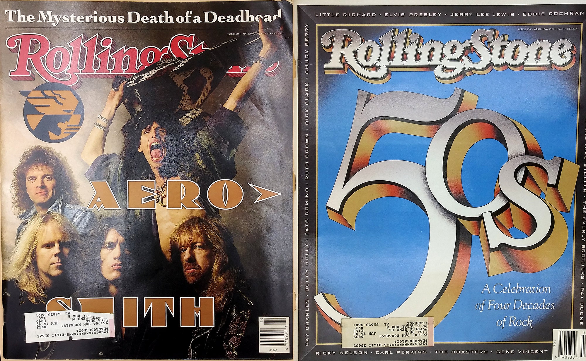 雑誌。ローリングストーン誌。1990年 - Etsy 日本