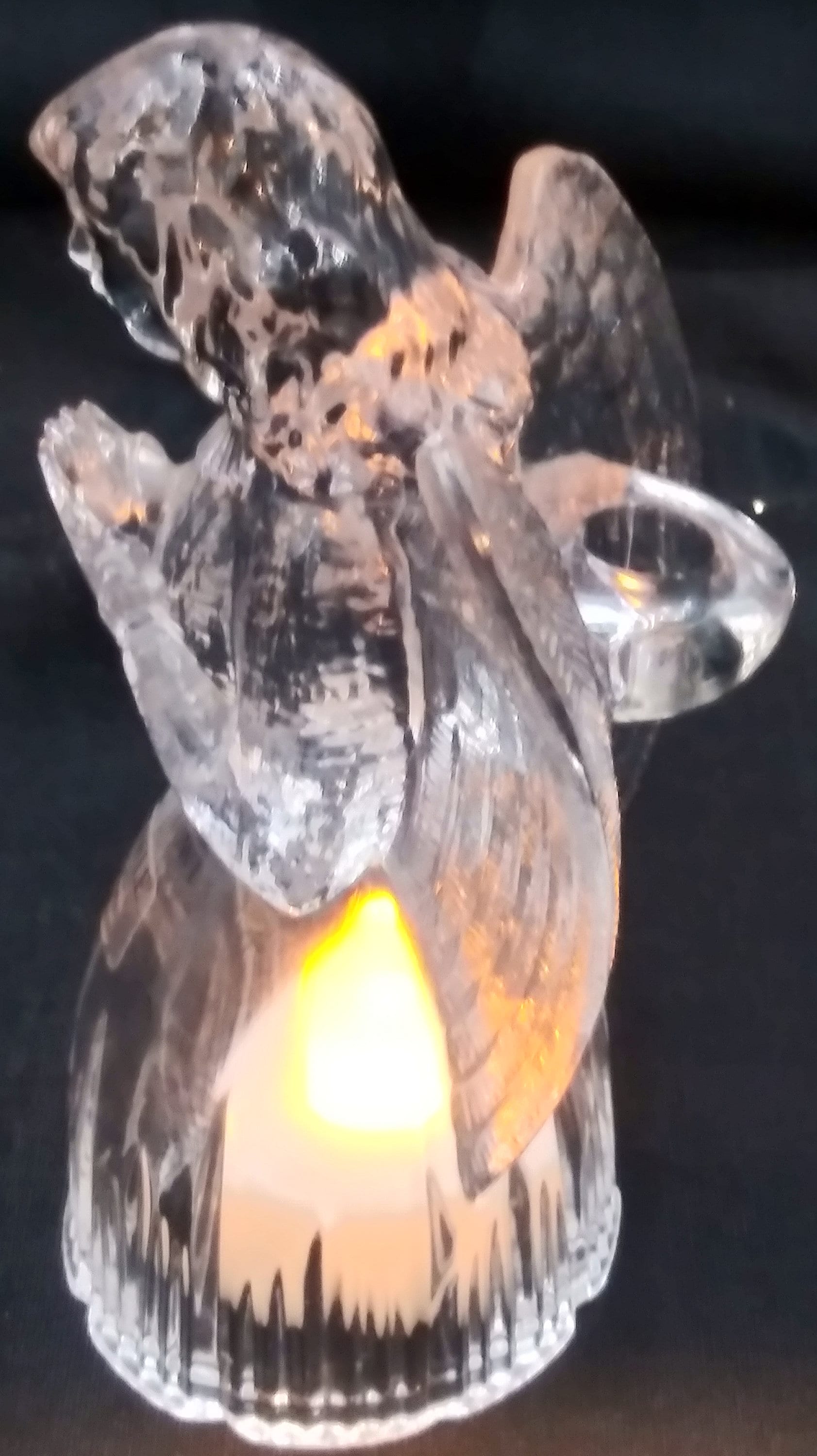 トウルクリスタルエンジェルキャンドルホルダー：オーストリア産