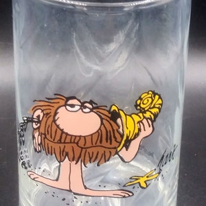 Vintage Arby's BC Ice Age Glass: Grog with Shell Phone, 1981 Collector Series