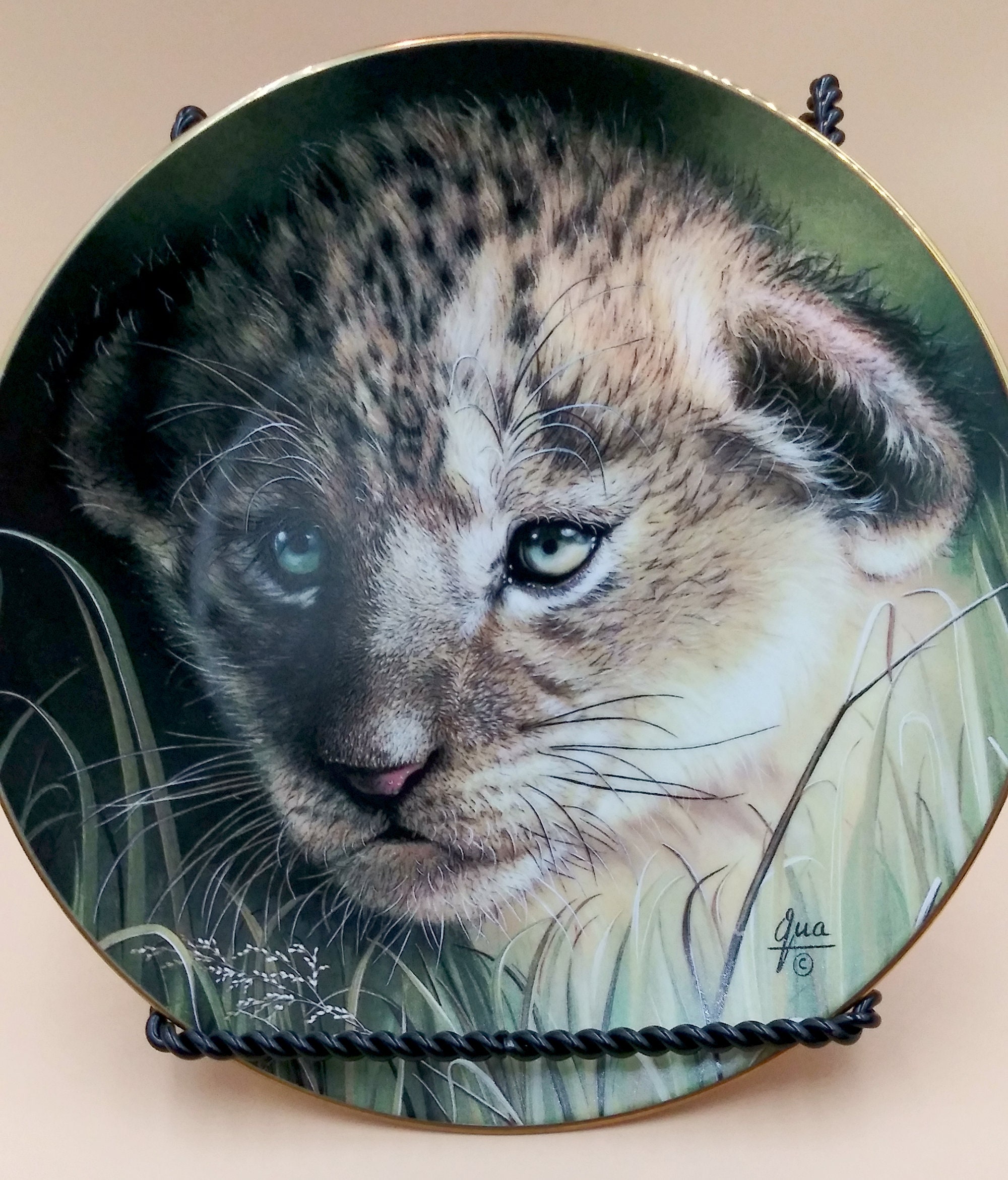 Buy Cubs Of The Big Cats Plate Collection Lion Cub By Gua Signed Princeton Gallery Fine