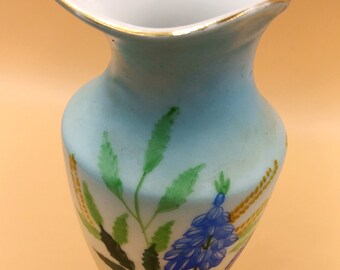 手描き花柄の磁器花瓶 手描きの磁器の花瓶 – 芸術と優雅さの大胆な表現 - Etsy 日本