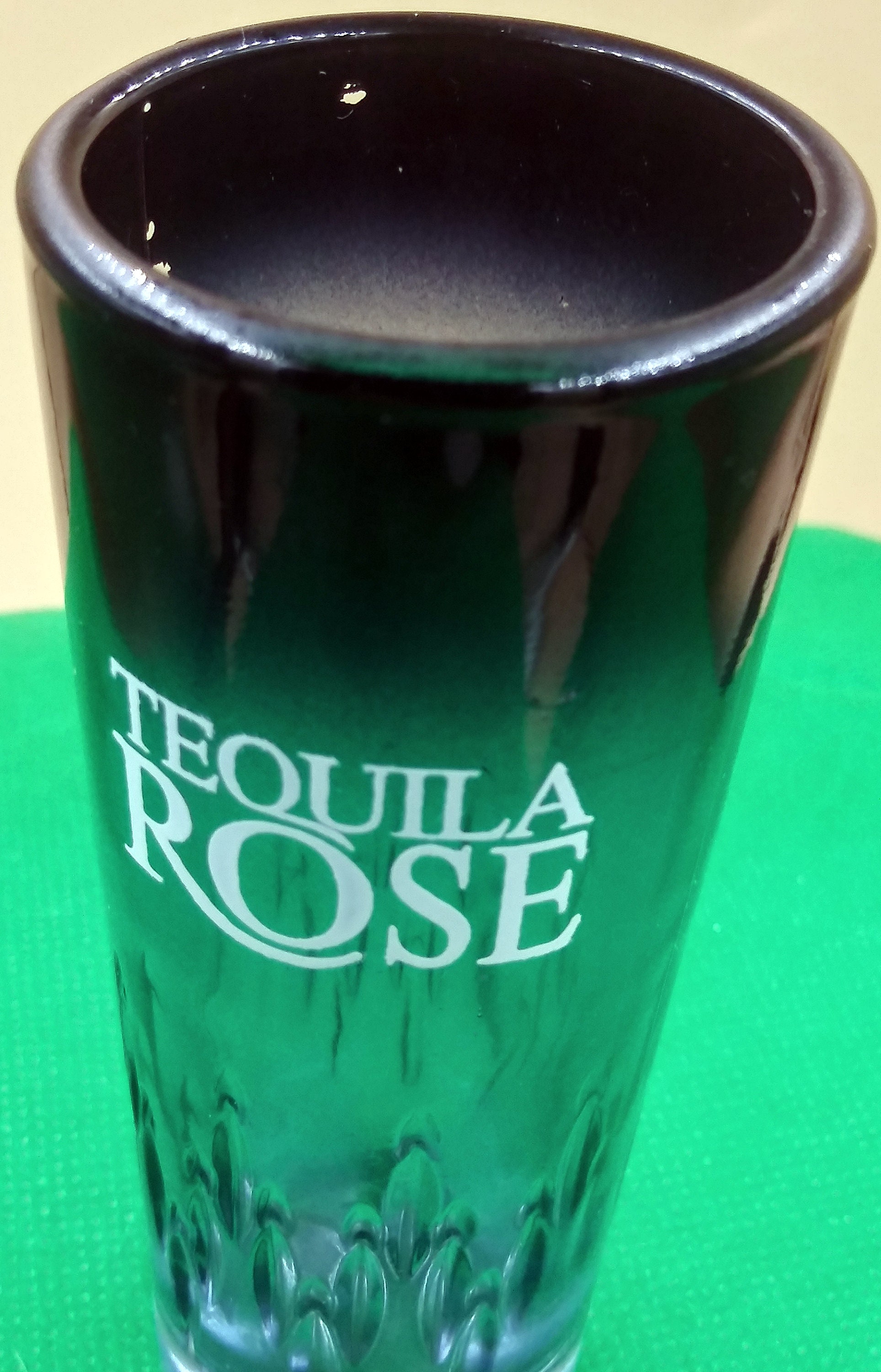 Tequila Rose Logo Shooter/shot Glass. Black Tall Round Heavy Etsy