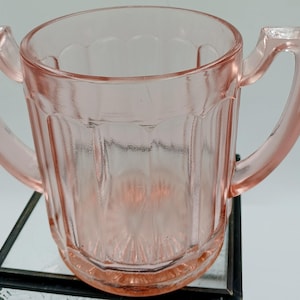 Chalice/Loving Cup.  Tiara/Indiana Glass. Rose/Dark Pink. Vintage