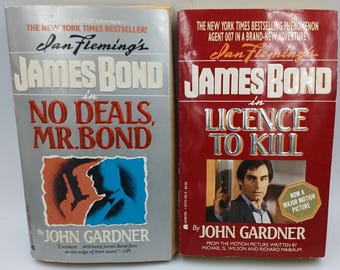 James-Bond-Bücher, Taschenbuch, Ian Fleming & John Gardner. Vintage