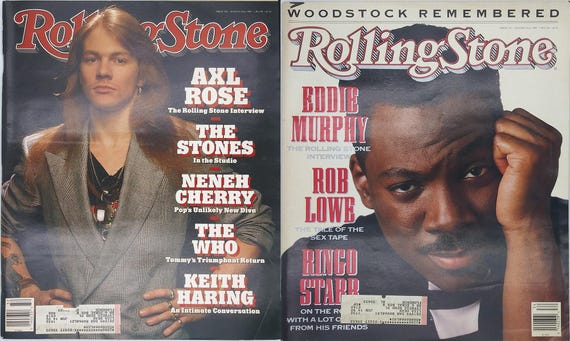 Magazines. 1989 Rolling Stone . Vintage - Etsy