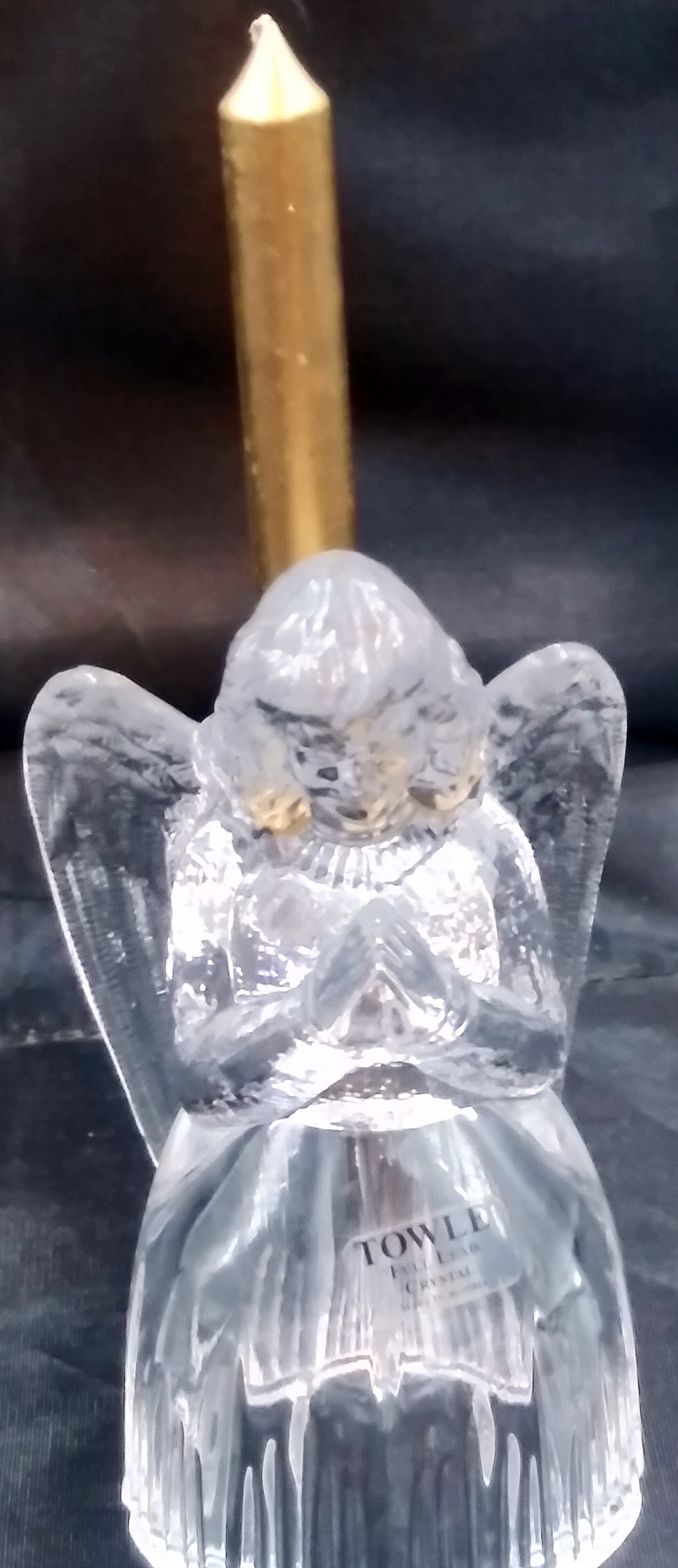 トウルクリスタルエンジェルキャンドルホルダー：オーストリア産